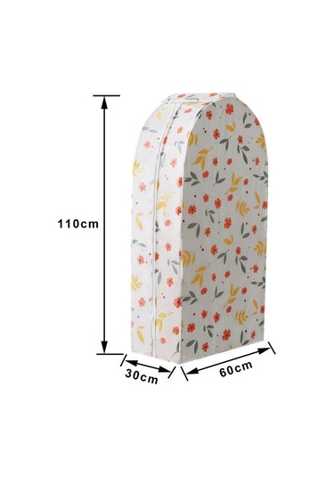 Sones Üç Boyutlu Askılı Cep Gardırop Askılı Cep Toz Kapağı, Boyut: Büyük Çiçekler Diğer