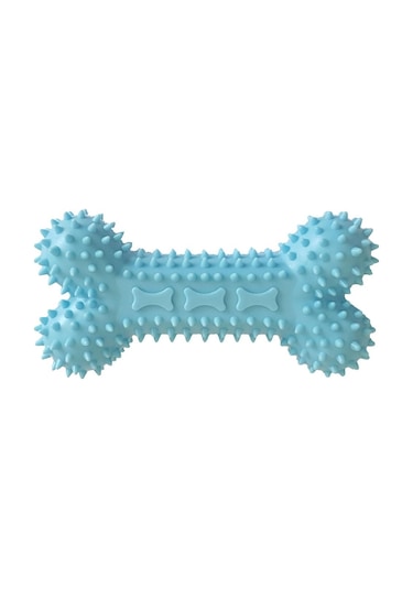 Kemik Şekilli Diş Kaşıyıcı Köpek Oyuncak 12 Cm Mavi