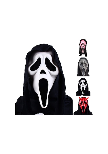 Cadılar Bayramı Maskesi Çığlık Hayalet Yüz Hayalet Korkunç Korku Kafatası Lateks Maske Cadılar Bayramı Partisi Cosplay İçin