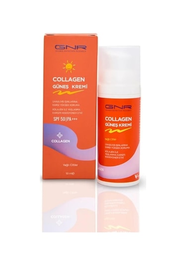 GNR Yağlı Ciltler İçin Collagen Güneş Kremi SPF50+ 50 ML