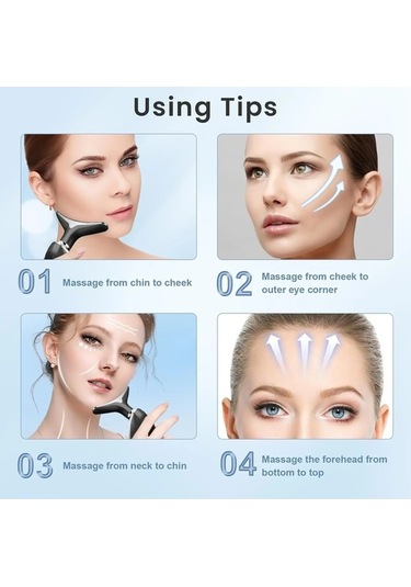 Wondernest Yüz Yüz Siyah Microcurrent Masaj Liken Kaldırma Ems Yüz Jp Siyah