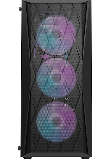 Aıgo Dk352 At-650w 80+ Bronze Usb3.0 4 12cm Fan Temperli Cam Siyah E-atx Kasa