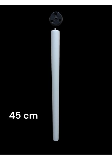 4 Adet Beyaz Boyalı Ahşap Konik 45 Cm Zigon,orta Sehpa,puf,komidi