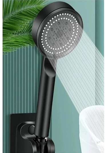 5 Fonksiyonlu Siyah El Duşu Krom