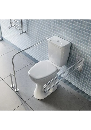 Ece Banyo Bedensel Engelli Kullanımına Uygun Alttan Çıkışlı Klozet Seti