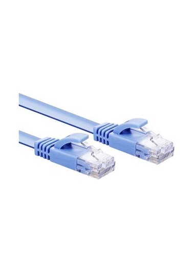 Pazly Kat6 Mavi Rj45 Saf Bakır Ağ Kablosu, 1000mbps Hızlı Veri Transferi, 3m Uzunluk Ev Ofis Ağ Kablo
