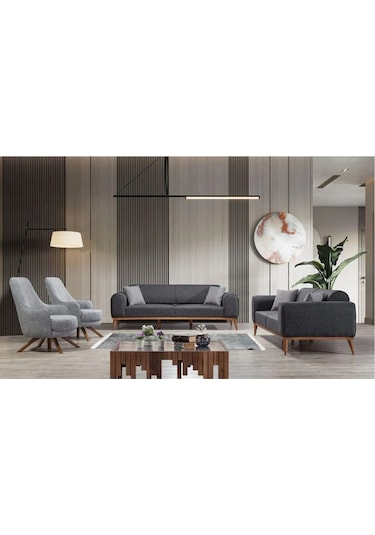 Rupon 3+3+1+1 Koltuk Takımı Antrasit