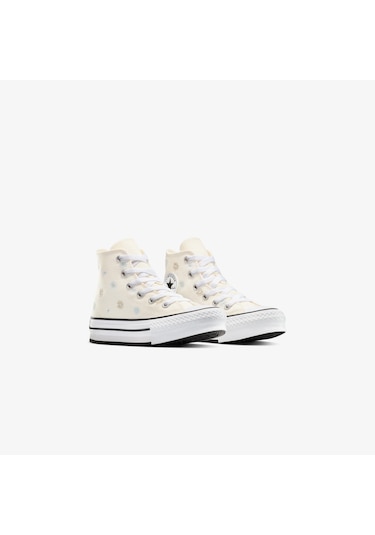 Converse Chuck Taylor All Star Platform Florals Çocuk Krem Sneaker A13448c Krem