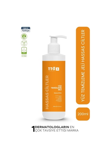 Tto X Yüz Temizleme Jeli Hassas Ciltler 200 Ml
