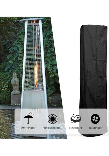 Dancemonkey Isıtıcı Açık Hava Gazlı Kılıfı Su Geçirmez Veranda Isıtıcı Kılıfları Bağcıkl Siyah Siyah