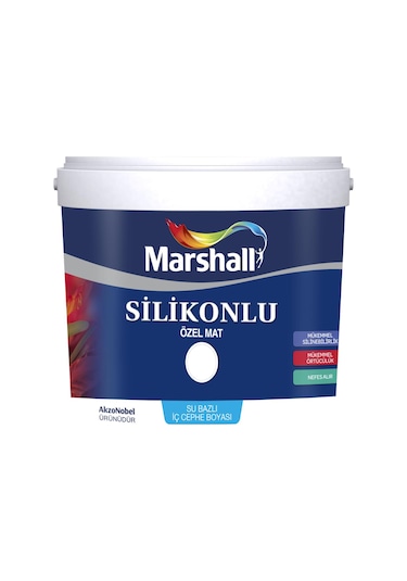 Marshall Silikonlu Özel Mat Iç Cephe Duvar Boyası 2,5 Lt (414987244)