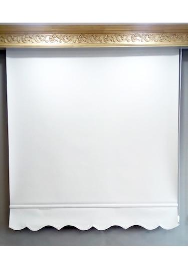 Arslanlı Blackout Karartma Stor Perde Ekru Beyaz Renk