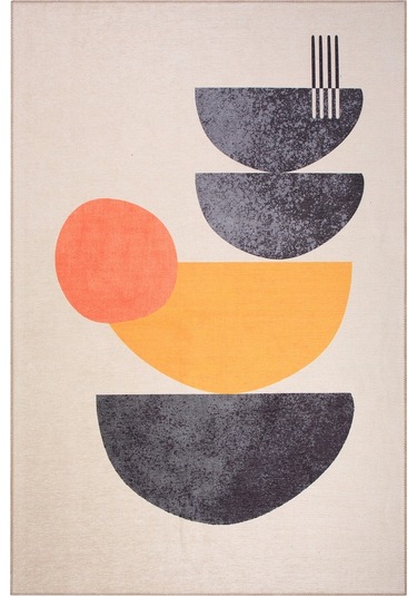 Funk Modern Dokuma Pamuk Polyester Renkli Halı (Al 399)