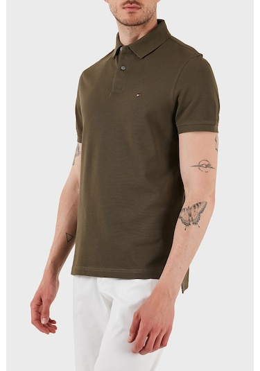 Tommy Hilfiger Erkek Polo Yaka T Shirt Mw0mw17770 Rbn Koyu Haki Koyu Haki Tommy Hilfiger Erkek Polo Yaka T Shirt Mw0mw17770 Rbn Koyu Haki Koyu Haki