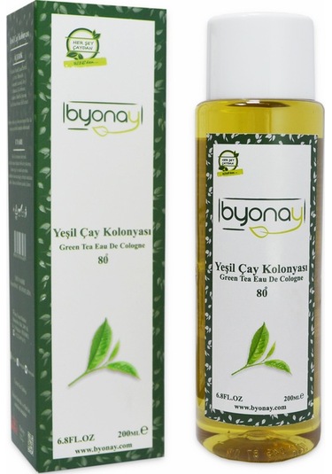 Byonay 80 Derece Yeşil Çay Kolonyası Pet Şişe 200 ML x 3