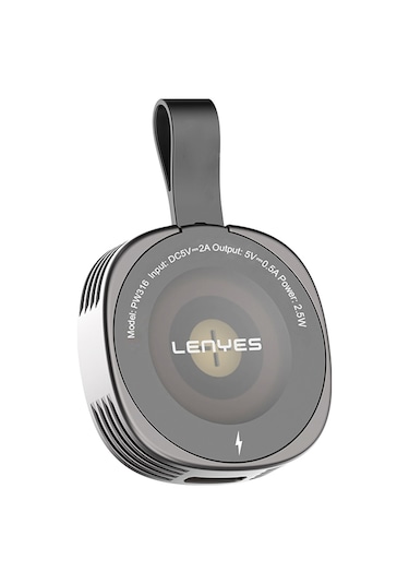 Akıllı Saat Mini Wireless Magnetik Şarj Aleti Lenyes Pw316 2.5w Gri