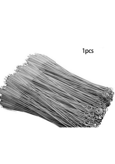 Bebek Kılavuz Fırçası Paslanmaz Çelik Şişe Saman Fırçası Temizleme Güvenliği