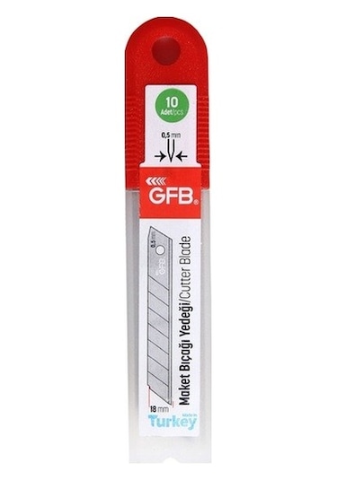 Maket Bıçağı Yedeği 7 Kırımlı 18x05 Mm