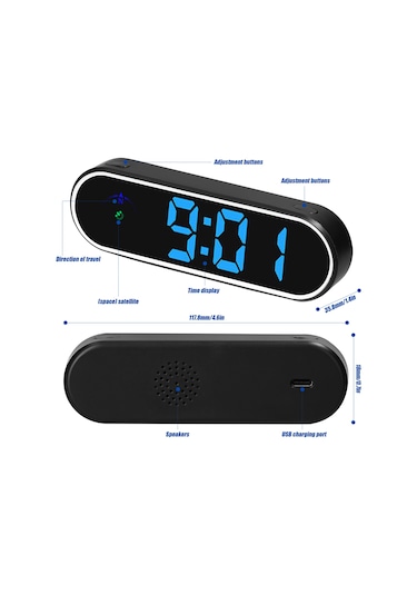 Araç Baş Üstü Ekran Gps Dijital Hız Göstergesi Renkli Led Ekran Saat Ve Pusula Fonksiyonu Aşırı Hız Alarmı İçin Araç Kamyon Suv Karavan