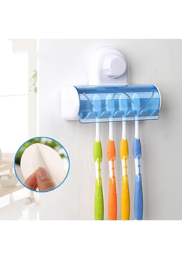 Banyo Aksesuarları Diş Fırçası Tutucu Duvara Montaj Diş Fırçası Raf Standı Kanca Vantuz Diş Fırçası Tutucu Ev Aracı Diğer