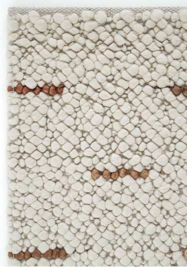 Cool Halı Elegance 06 Krem Doğal Yün Kazak Örgü Desenli El Dokuma Örgü Halı