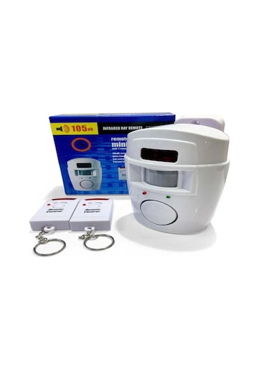 Skycity Rv-06 Hareket Sensörlü Ev Güvenlik Sistemi, 105 Db Ses Ve Işık Alarmı, 2 Uzaktan Kumanda Pil Dahil Değil