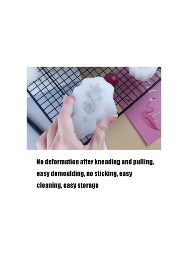 Sones Sx-zw-137 Etli Üç Boyutlu Mum Silikon Kalıp Dıy El Yapımı Sabun Aromaterapi Epoksi Kalıp