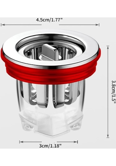 Wc Banyo Yer Sifonu Gider Koku Akış Önleyici Antikoku Çekvalf Tap