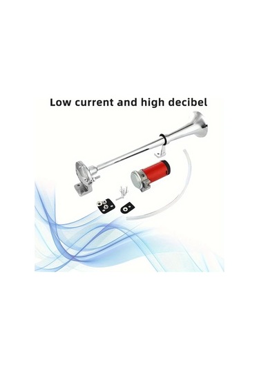 Xuweiwei Single Tube Long Trumpet Silvery Red Compressor Set 14 Parça Aksesuarlı