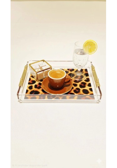 Leopard Tray -s- Leopar Desenli Dekorasyon Ve Sunum Tepsisi