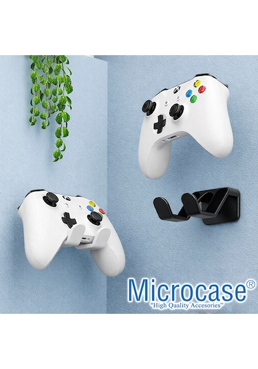 Microcase Ps5 Ve Oyun Kolları İçin Masaya Monte Tutucu Stand Holder 2 Adet Al5442 Siyah