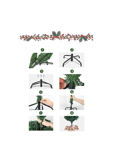 Waldern Premium Luxury Series 210 cm 750 Dal Yılbaşı Çam Ağacı