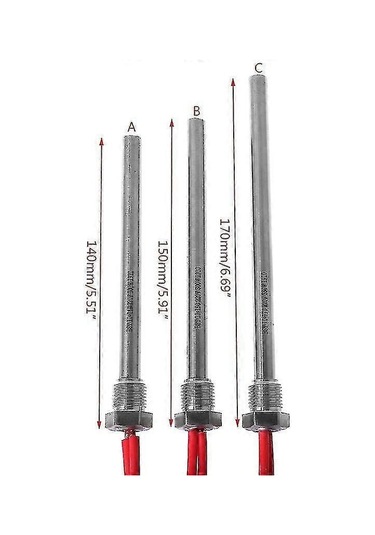 350w 220v Ateşleme Ateşleyici Sıcak Çubuk Odun Peleti Sobası 10 140/150/170mm M16 1.5 10x140mm / 10x150mm / 10x170mm A Diğer