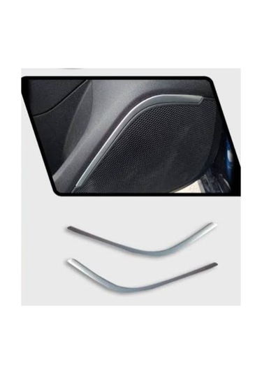 Renault Megane 4 Hb/sd Krom Hoparlör Çıtası 2 Parça Taşlı 2021 Ve Sonrası