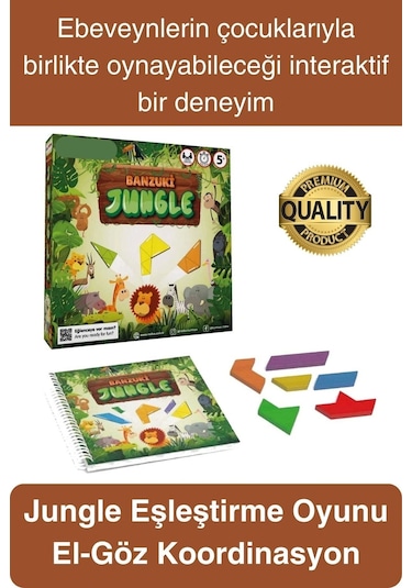 Jungle Eşleştirme Dikkat Oyunu El Beceri Temel Motor Gelişim Öğretici Eğitici Kutulu Zeka Oyunu