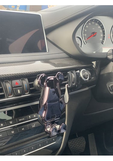 Xindoker Oto Telefon Tutucu 15w Kablosuz Şarj, Akıllı Sensörlü Açılma/kapama, 360 Döner, 3 Adet Manyetik Bağlayıcı, Sünger Yastık, Abs Malzeme Siyah Siyah