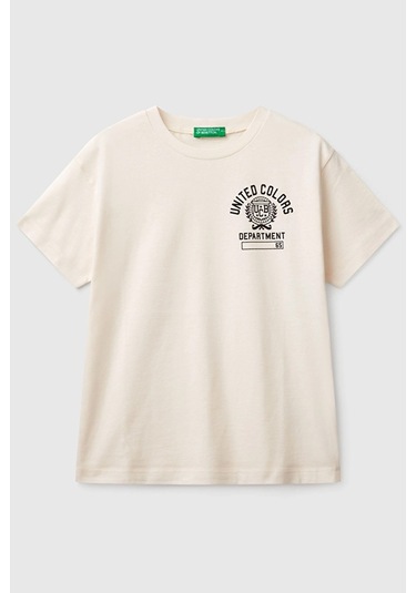 Benetton Erkek Çocuk Tişört Gri