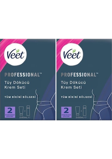 Veet Professional Bikini Bölgesi Tüy Dökücü Krem Seti 4 x 50 ML