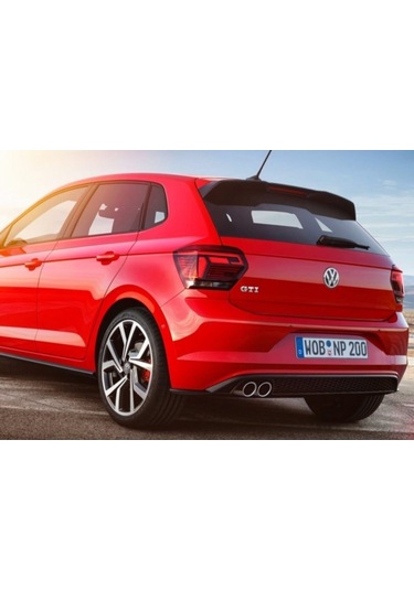 Volkswagen Polo Mk6 R Line Style 2017-2021 Piano Black Spoiler