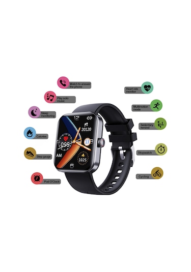 Springsun Sınır Ötesi F57l 1.91 Hd Ips Büyük Ekran Su Geçirmez Kalp Akıllı Saat (İthalatçı Garantili)
