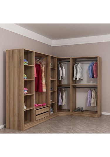 Minar Kale 7 Kapaklı 2 Ç Köşe Dolap Dore 190cm