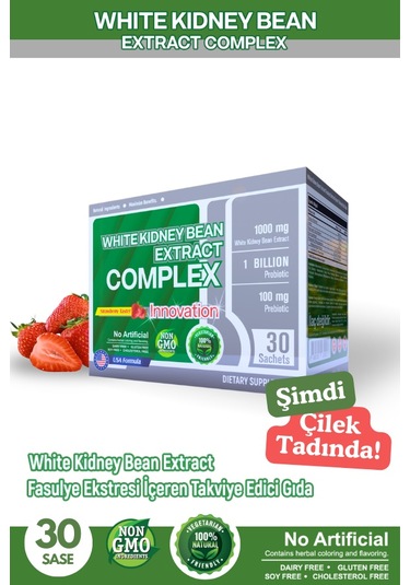 White Kidney Bean Beyaz Fasülye içeren Gıda Takviyesi 30 Şase