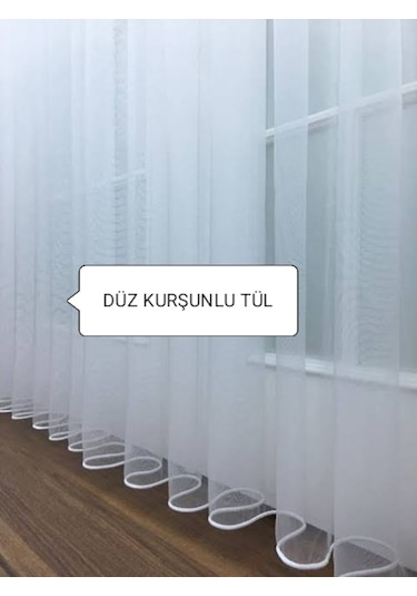Tül Perde Kurşunlu Düz Grek Sade Ve Spor Uygun Fiyatlı. (375082785)
