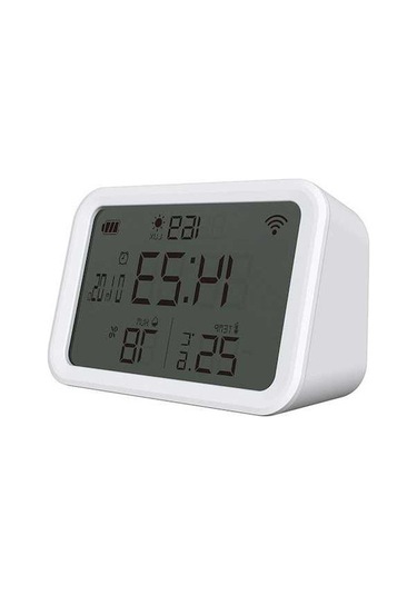 Pazly Akıllı Wifi Alarmlı Saat - Sıcaklık, Nem, Işık Ölçer Ve Uzaktan Kontrol