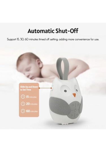 Geeroyoo Bt0179 Bebek Uyku Makinesi: Beyaz Gürültü Ve Ninnilerle Rahat Uyku, Taşınabilir Ve Ayarlanabilir Ses, Pil İle Çalışır