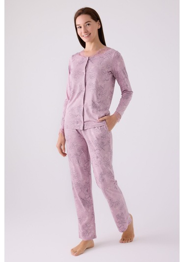 Pierre Cardin Kadın Mor Pijama Takımı Pc8874-s-v1 Mor