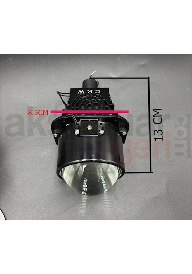 Bi-led Mercek Far 2,5inch Projektör Ledli Far Göbeği-üstün Aydınlatma