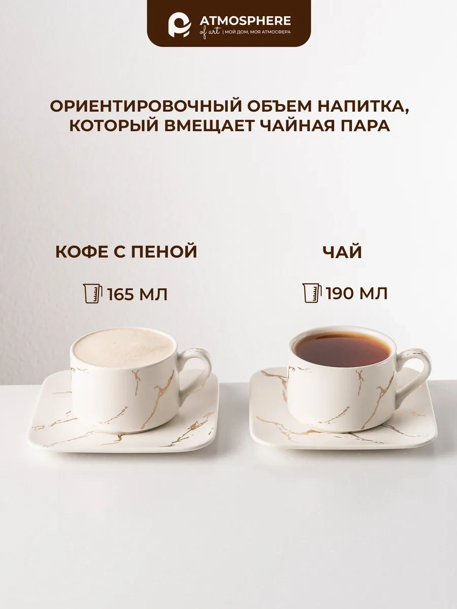 Atmosphere Of Art Estetica Fincan Seti 200 Ml, Porselen Kâğıt Ve Tabak 146177514 Beyaz