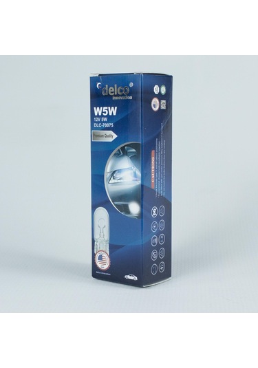 Delco U.s.a W5w Dipsiz Ampul T10 Halogen 12 Volt 10 Adet