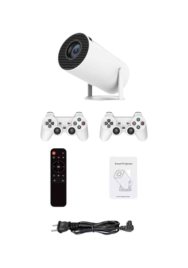 Projeksiyon Cihazı Video Oyun Konsolu Projektör Taşınabilir Ayaklı Çift Kollu 4k Çözünürlüklü
